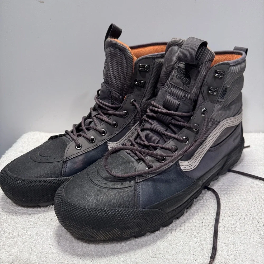 Vans Boots Mens 13 Sk8-Hi GORE-TEX MTE-3 Gray‎ Leather Gorpcore Hiking Shoes